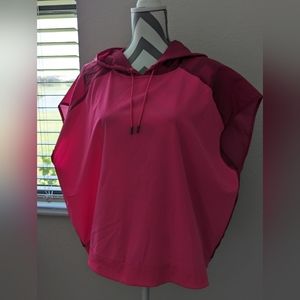 NWOT Colorblock Pink/Burgundy Sleeveless Hoodie Pullover